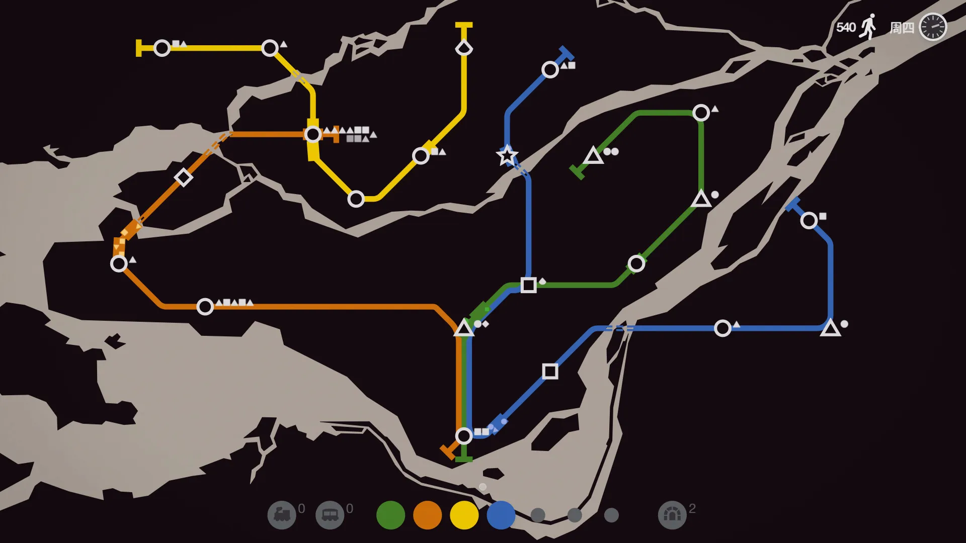 迷你地铁/迷你都市/模拟地铁/Mini Metro 截图3