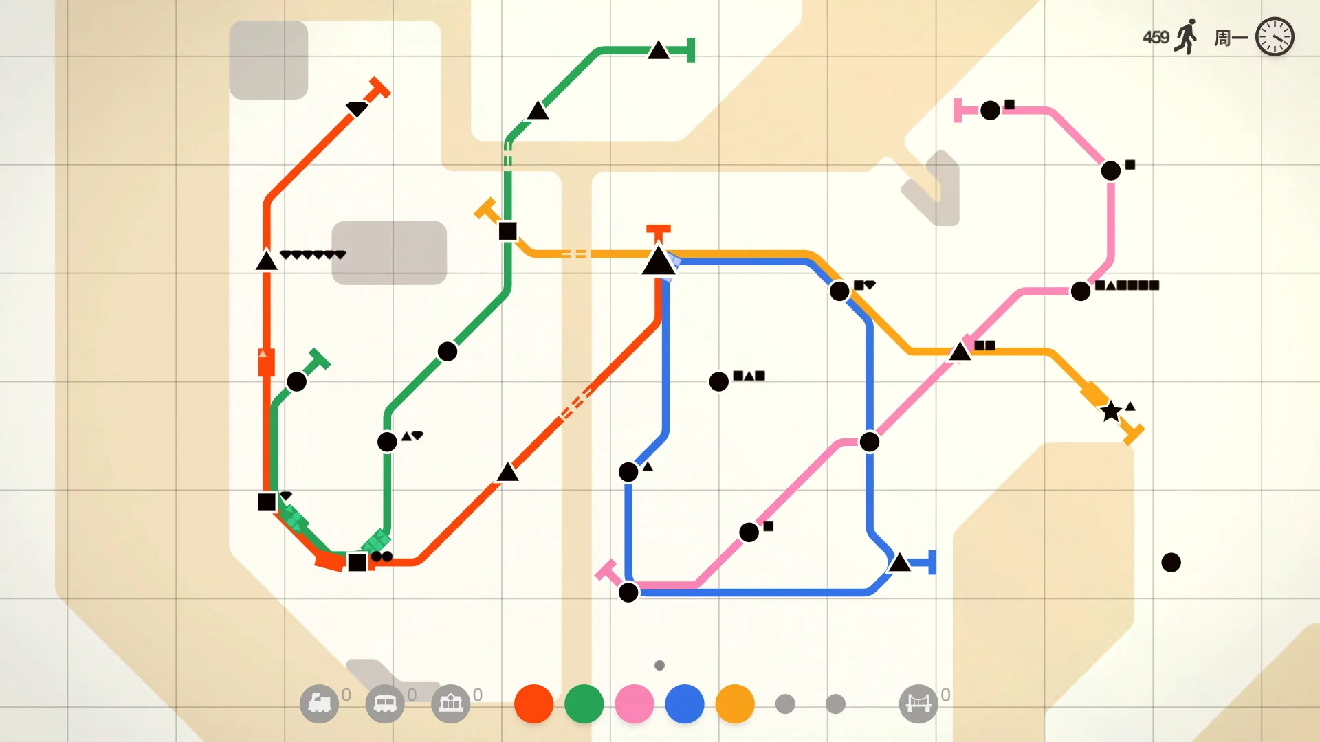 迷你地铁/迷你都市/模拟地铁/Mini Metro 截图5