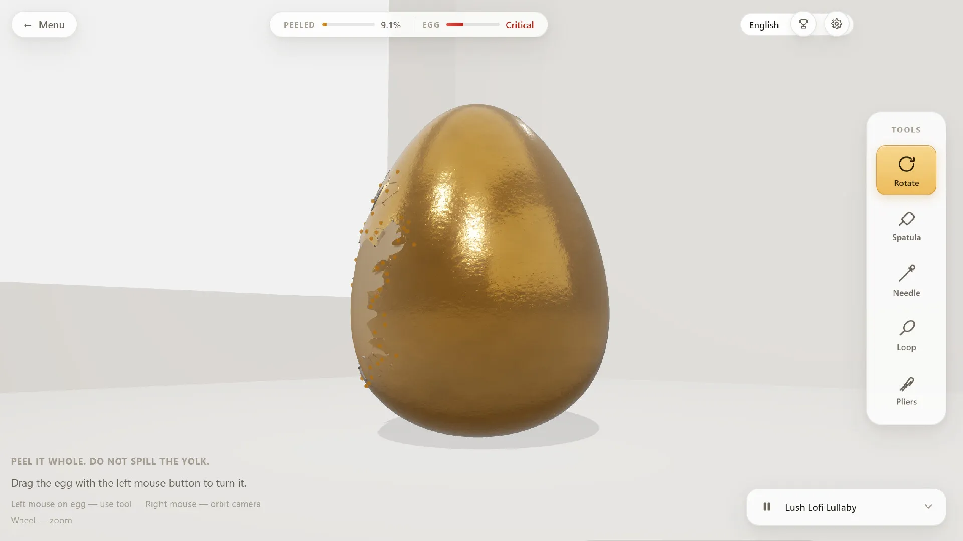 剥生鸡蛋/Raw Egg Peeling 截图6