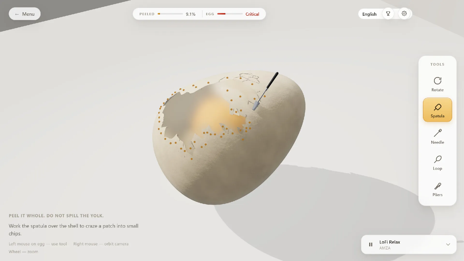 剥生鸡蛋/Raw Egg Peeling 截图5