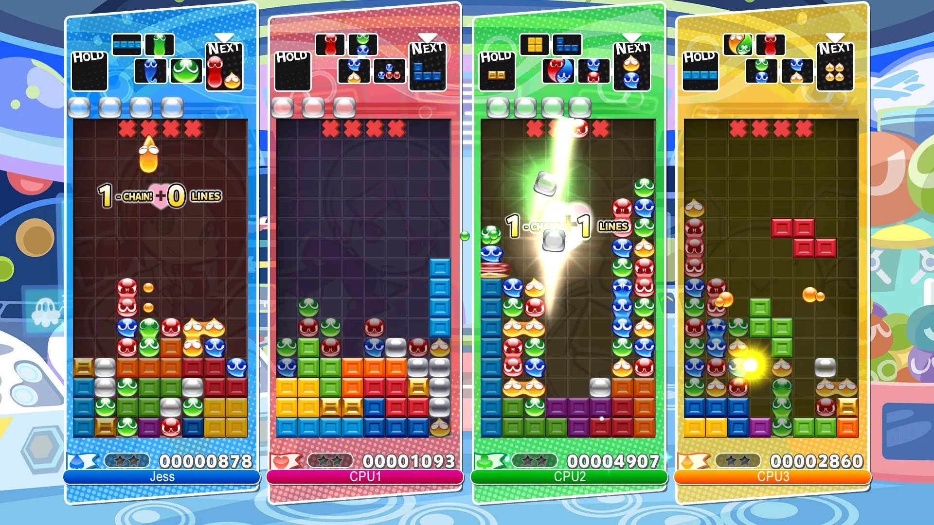 噗哟噗哟俄罗斯方块-虚拟机版/Puyo Puyo Tetris HYPERVISOR 截图1