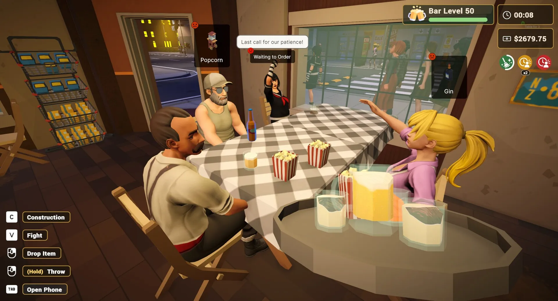 酒吧大乱斗:合作经营模拟器/Barfender: CO-OP Bar Simulator 截图2
