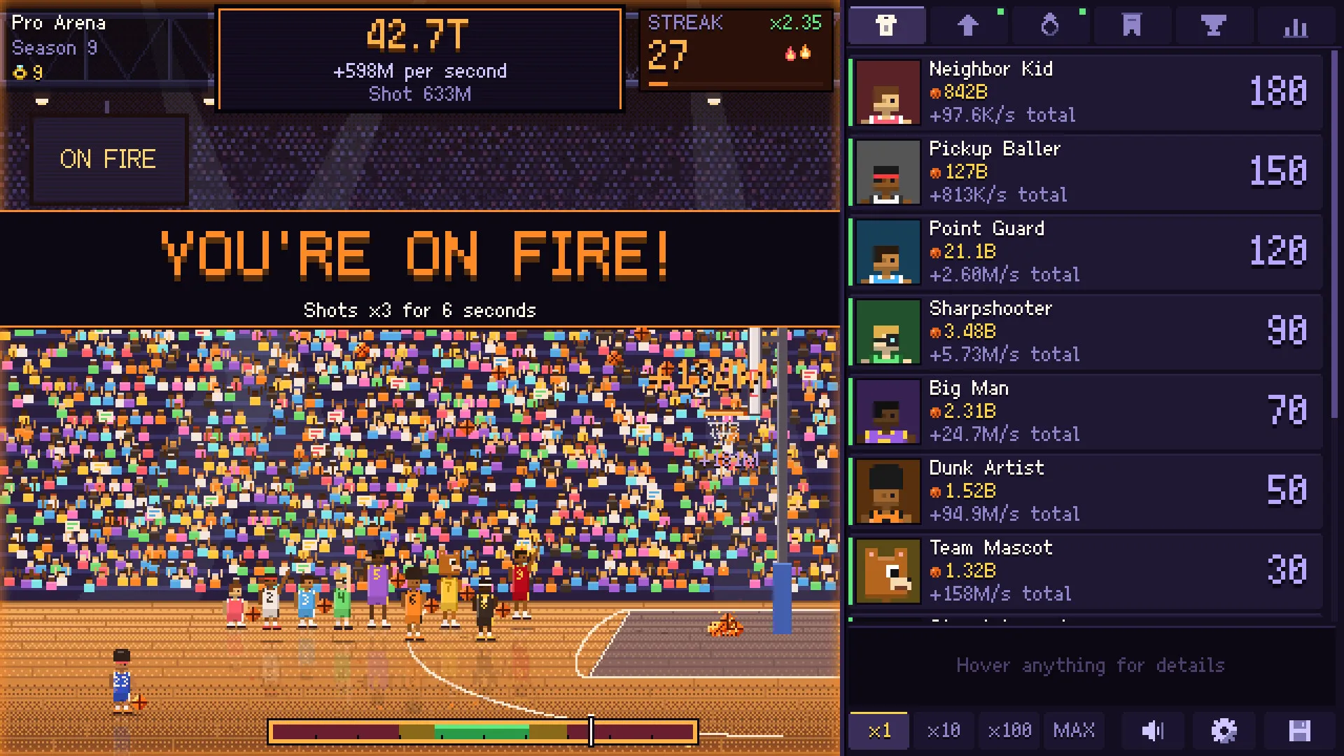 放置篮球/Idle Hoops 截图1